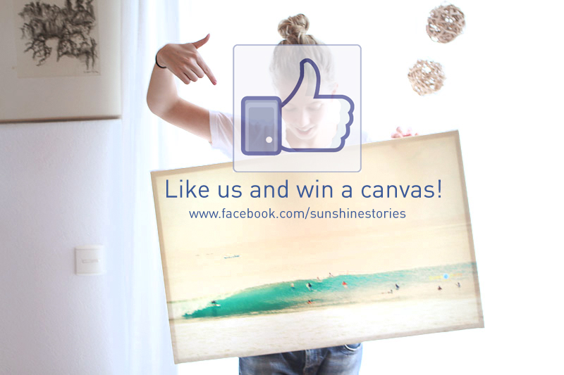 Like us and win a canvas !