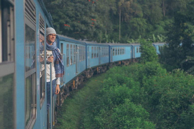 On the mountain train