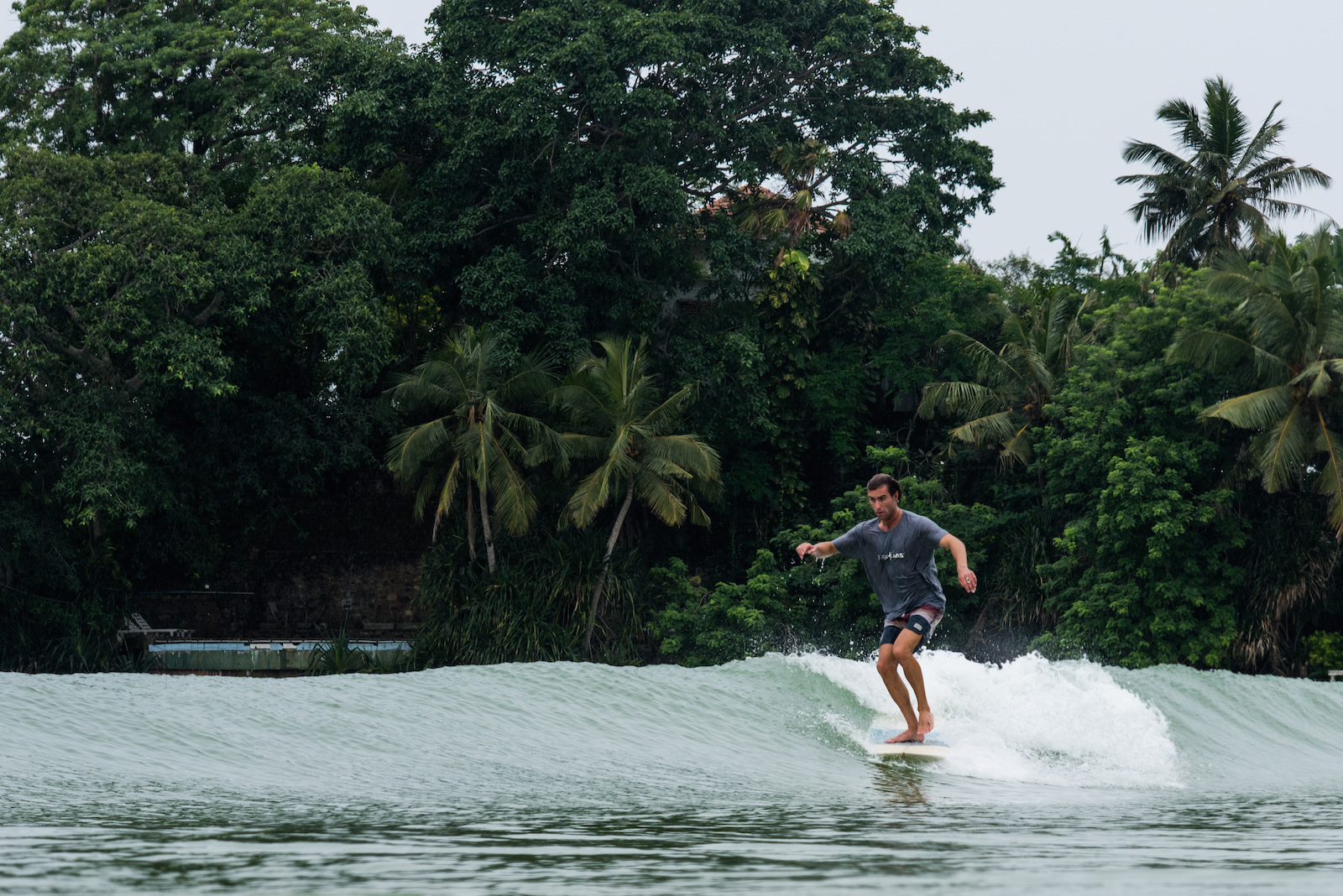 Josh surfing Island Weligama