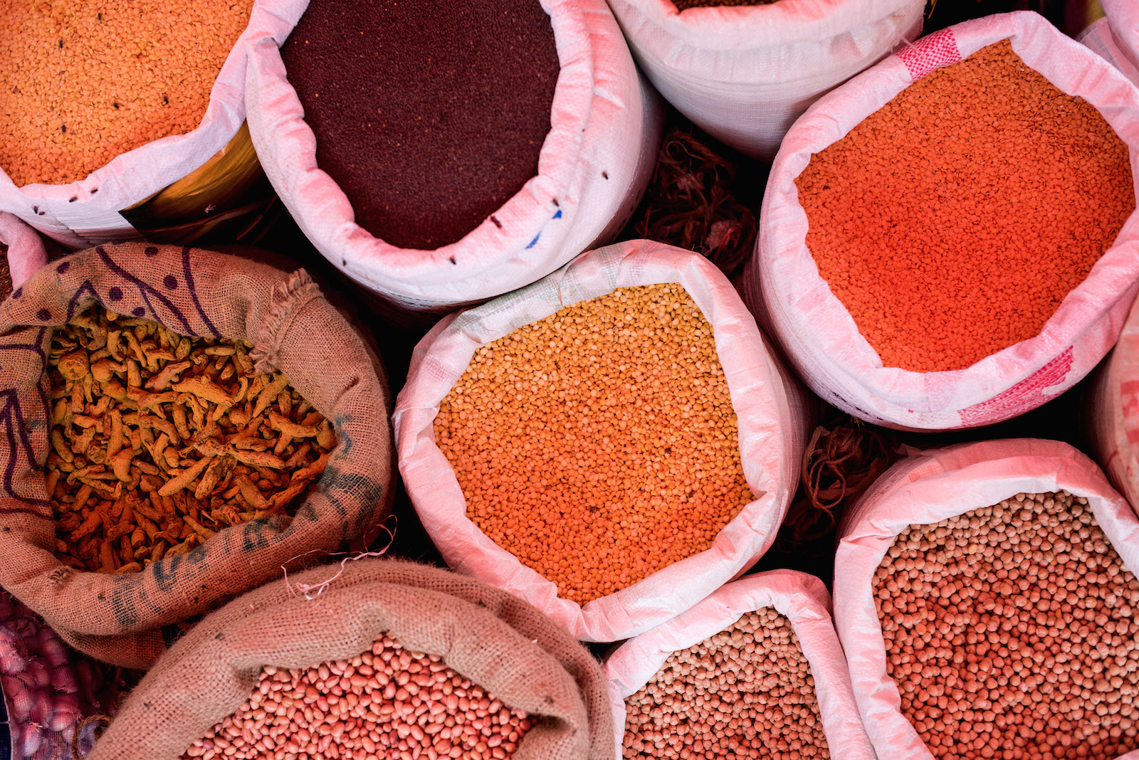 Spices at Weligama market