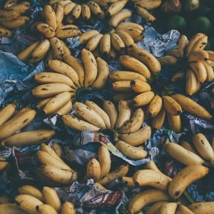 Bananas at Ahangama market